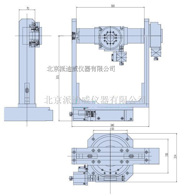 PT-SW01 电动三维旋转台 三维电动位移台 电动滑台 电动角位台