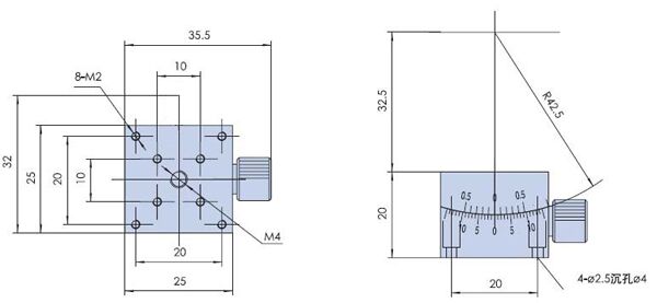 PT-SD303精密型手动角位台、角位台、角度调节台、手动角度调节台