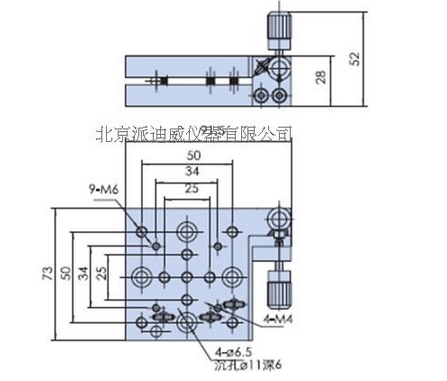 PQ250-4L 精密型手动倾斜台（双轴）