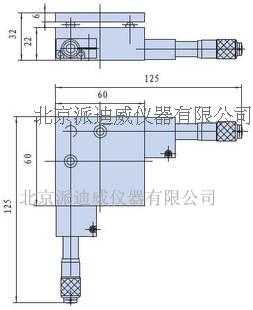 PT-QX04手动倾斜台 手动位移台 手动滑台 手动俯仰台 手动角位台