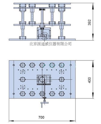 PT-SD411 精密型手动升降台 丝杆式位移台 手动升降机 升降100mm