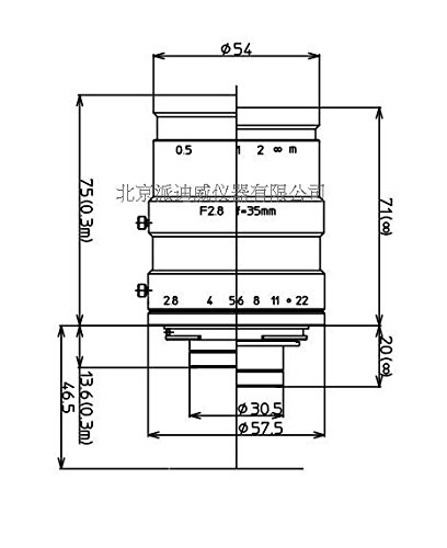 LM35LF kowa 镜头 物镜 Nikon F接口专用低畸变镜头 显微镜物镜