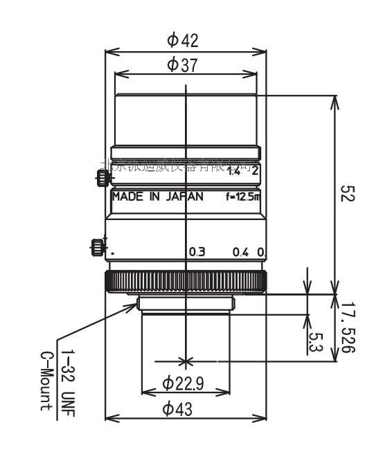 kowa 镜头 物镜 LM12HC 显微镜物镜