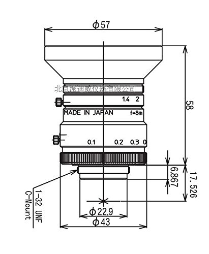 kowa 镜头 物镜 LM8HC 显微镜物镜