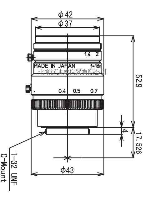 kowa 镜头 物镜 LM16HC 显微镜物镜