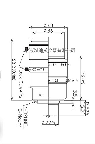 kowa 镜头 物镜 LM35JC10M 显微镜物镜