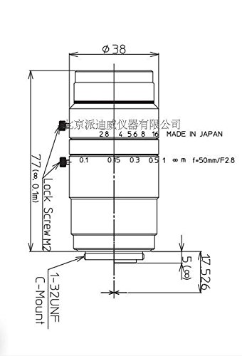 kowa 镜头 物镜 LM50JC10M 显微镜物镜