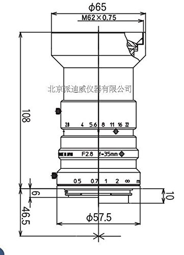 kowa镜头 物镜 LM35CLS F接口专用低畸变镜头 显微镜物镜