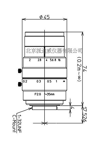 kowa 镜头 物镜 LM35XC 显微镜物镜