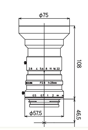 kowa镜头 物镜 LM28CLS F接口专用低畸变镜头 显微镜物镜