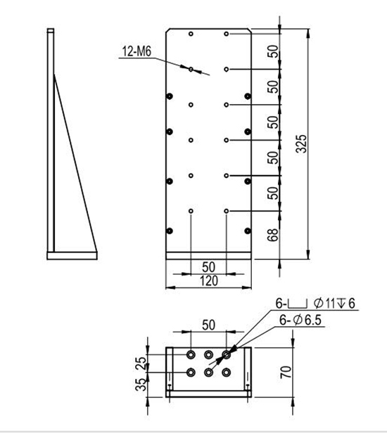 直角固定块 PJK10 尺寸325*120*70 可定制