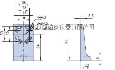 PJK01 直角固定块 尺寸74*22mm 可定制