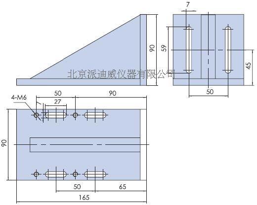 PJK06直角固定块 尺寸165*90*90mm 可定制