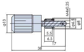 PT-04LW 高精度螺纹副（微动螺杆 细分螺杆 驱动螺杆 6*0.25）
