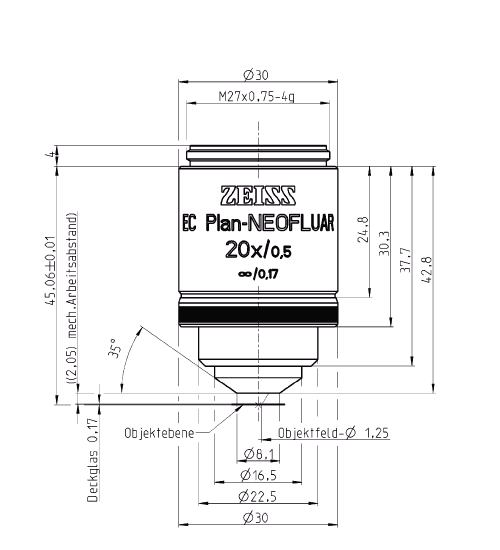 蔡司物镜Objective EC 