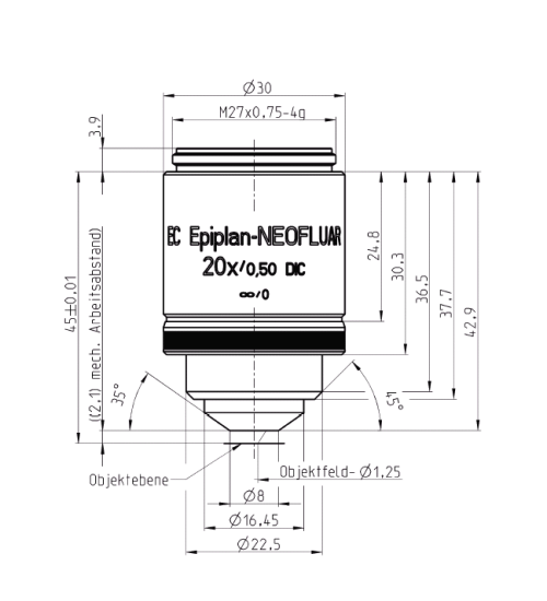 蔡司物镜Objective EC 