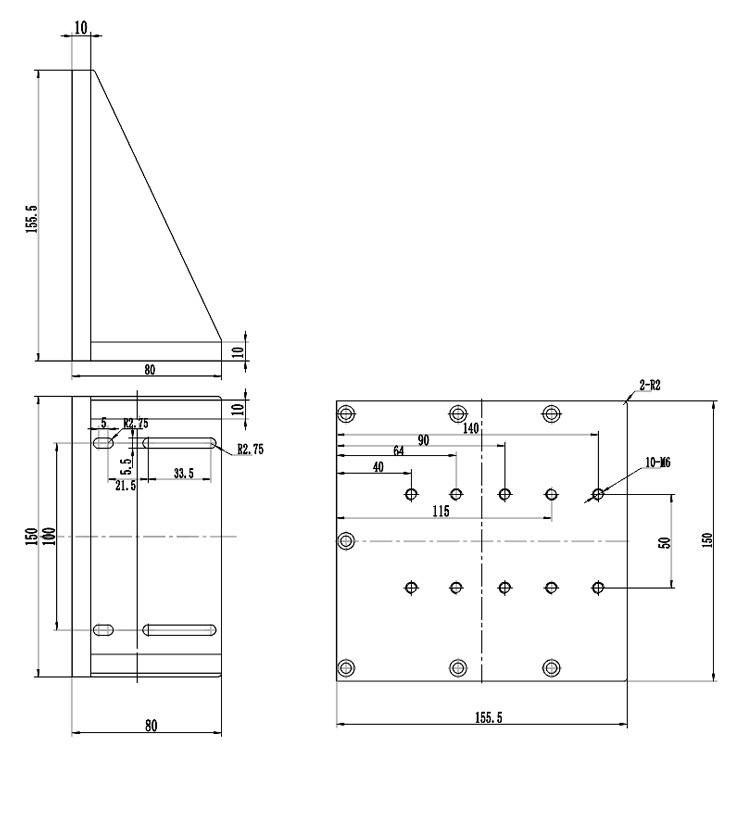 PJK30直角固定块用于PP110-100系列组多维/连接用转接板