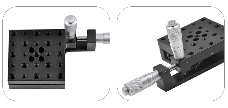 XY轴俯仰偏转台 手动微调二维倾斜旋转台 PT-QX10