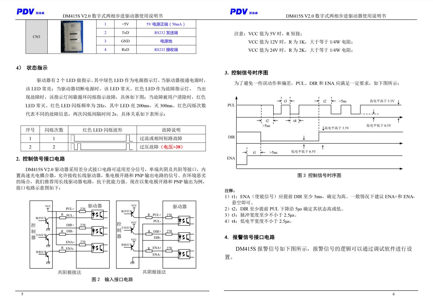 DM415S/DM542S型数字式两相步进电机驱动器 驱动卡 可配用各式电动平台
