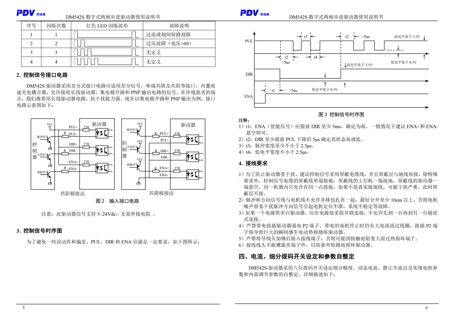 DM415S/DM542S型数字式两相步进电机驱动器 驱动卡 可配用各式电动平台