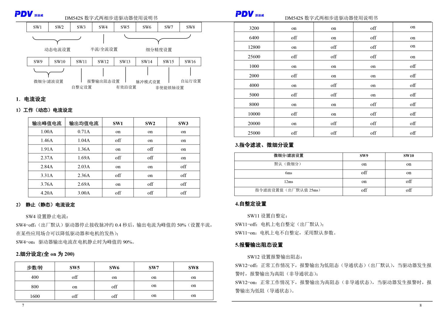 DM415S/DM542S型数字式两相步进电机驱动器 驱动卡 可配用各式电动平台