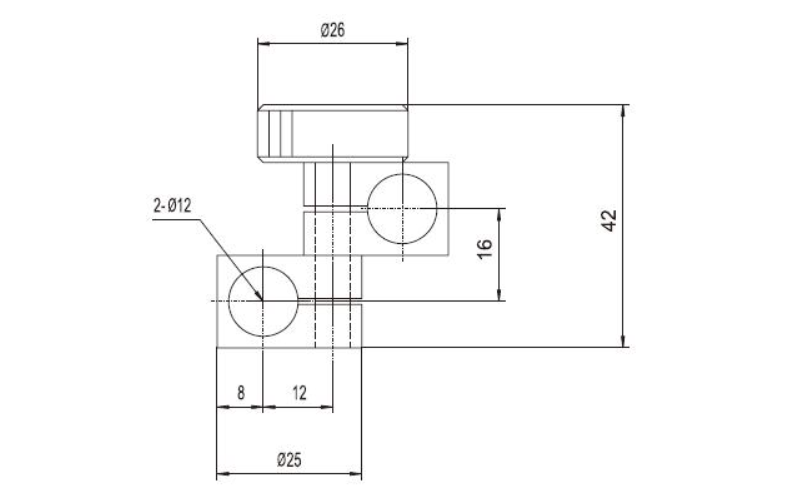 PG03-12交叉杆架，可以将2 根接杆按所需任意角度组合在一起