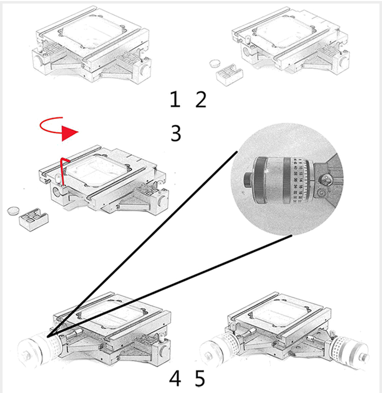 手动调节显微镜载物台 XY测量平台 PT-SC50