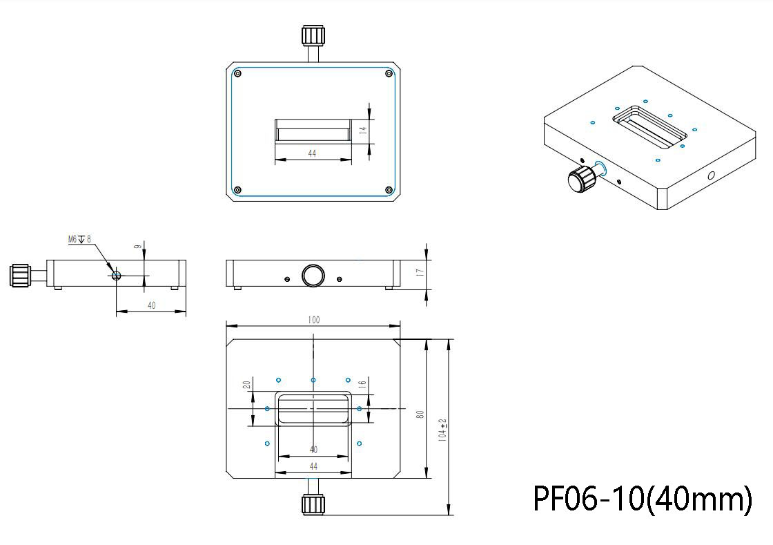 可调狭缝PF06-10(40mm)/pf06-10(80mm)