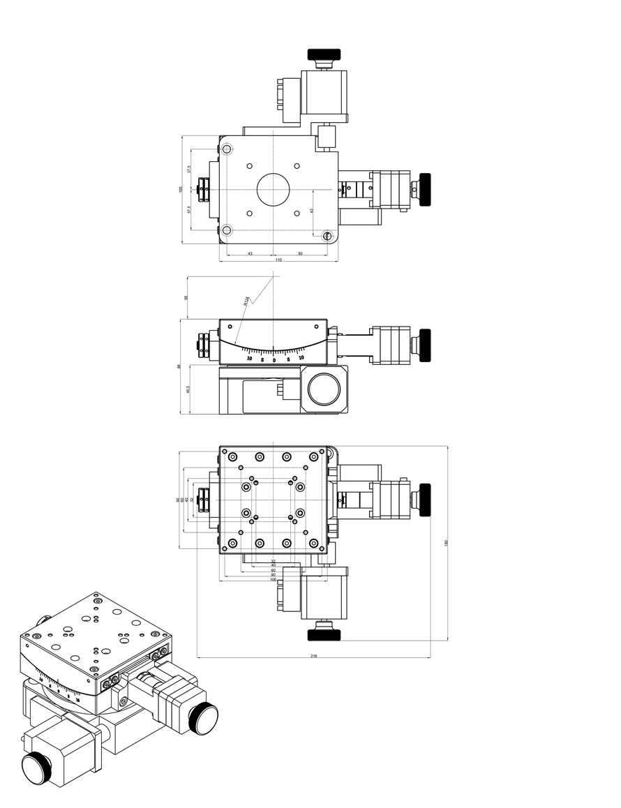 高精度旋转俯仰台 方位调节台角位台偏航台正负调节台角度调节台 高精度旋转俯仰台 方位调节台角位台偏航台正负调节台角度调节台
