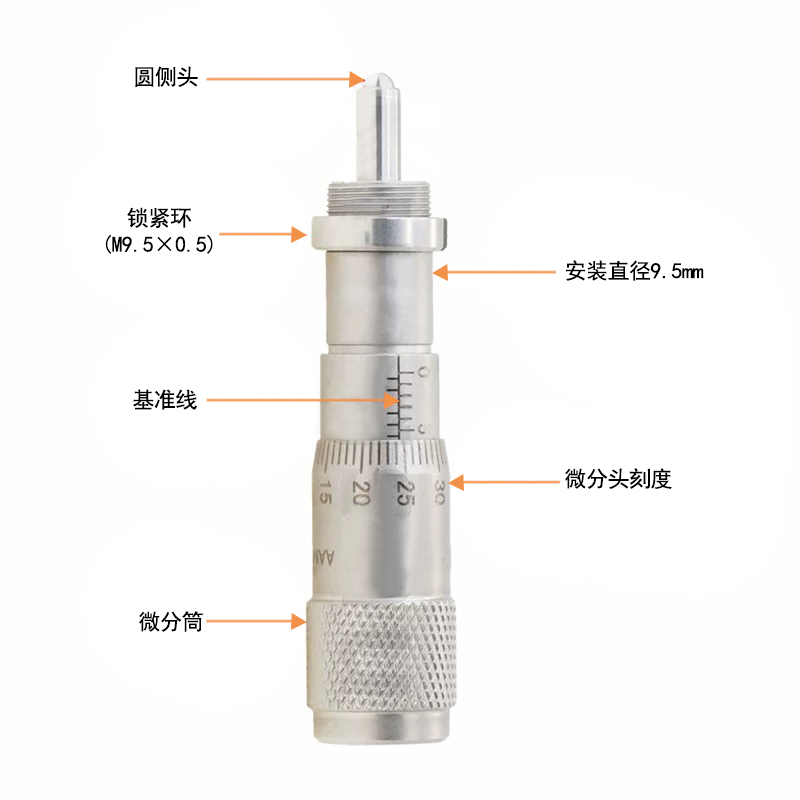 游标不锈钢微分头\测微头\兼容newport