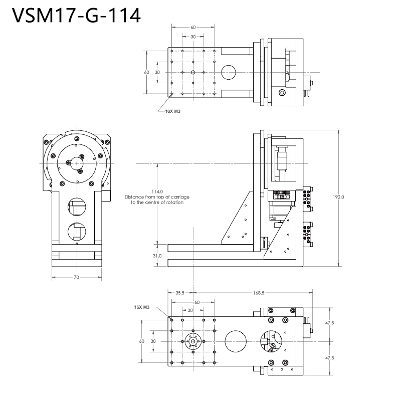 VSM17-G-114高真空测角台直线运动平台真空度1x10^(-10)mBar温度200°英国AML VSM17-G-114高真空测角台直线运动平台真空度1x10^(-10)mBar温度200°英国AML