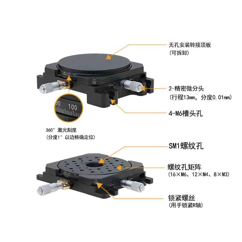 PT-XY113T手动位移台/XY轴调节行程13mm PT-XY113T手动位移台/XY轴调节行程13mm