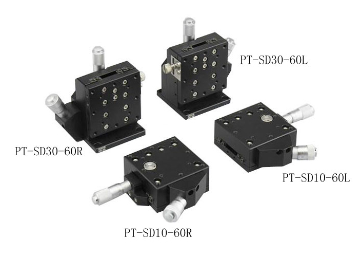高分辨率单轴位移台PT-SD10/30-60L/60R 可粗调微调手动平移台