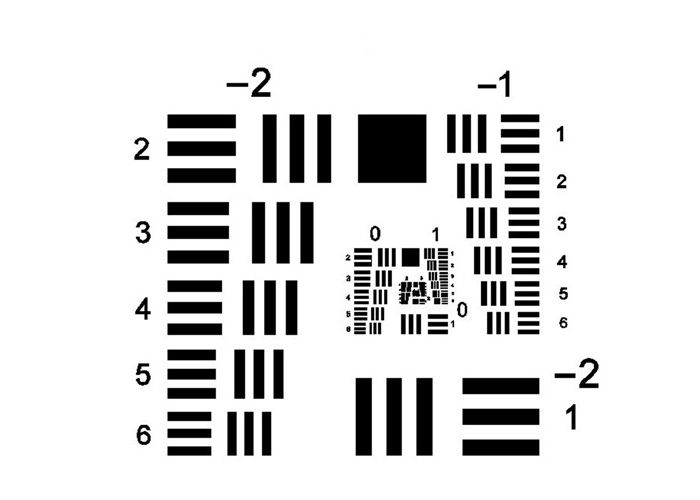 USAF1951标定板 标尺 1-57(LP/mm) 正片 USAF1951-601