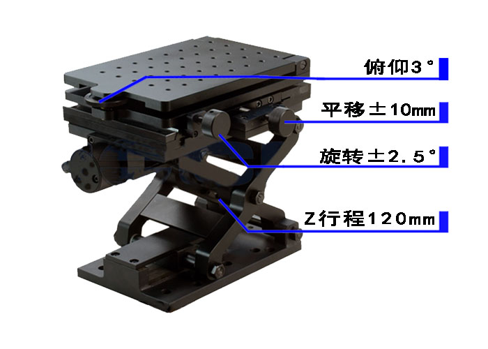 SDZ-401M手动四维平台/光学实验调整架/多维可调光具固定座