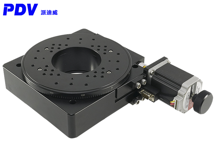 PX110-200精密电动旋转台 蜗轮蜗杆 中空旋转台 定位台 分度盘