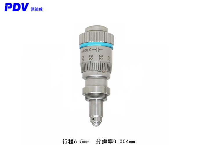 超高精度精密测微分头行程6.5mm分辨率2μm调节器分厘卡促动器 超高精度精密测微分头行程6.5mm分辨率2μm调节器分厘卡促动器