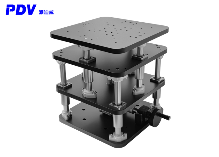 PT-SD850手动升降台光学重载Z轴工作台 大型涡轮螺杆调整位移台