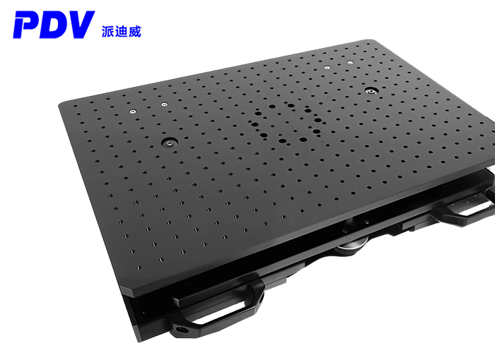 精密手动倾斜俯仰台±3度负载50kg大台面400*600mmPT-QX640