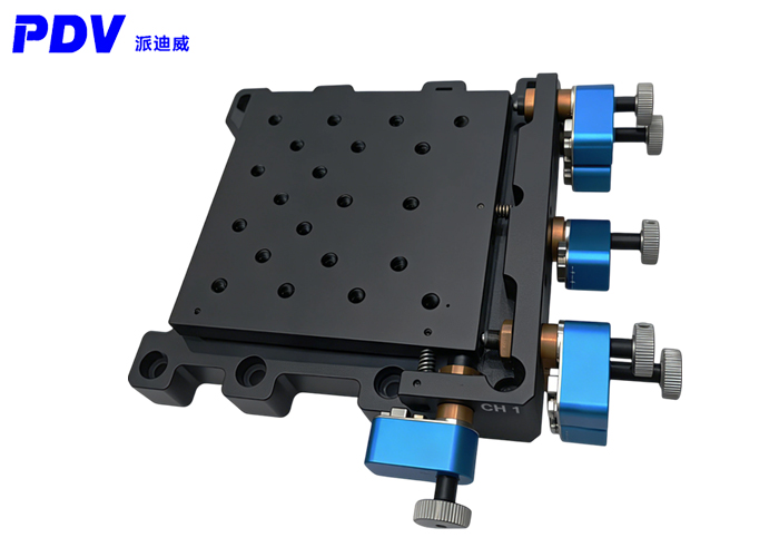 电控压电调节台 六轴压电螺钉位移台XYZ行程3mm PT-NM108