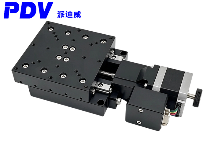 X轴高精度电动直线导轨滑台丝杆微调大行程位移平台PP110-D20